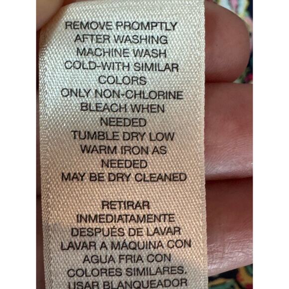 CHICO’s Paisley Button Down Shirt Size 3/XL Cotton Lightweight Summer‎ Coastal - Picture 8 of 9